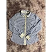 ราคา เสื้อเชิ้ตสีฟ้าลายทาง xact มือสอง (21444761388)