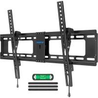 ราคา MOUNTUP TV Wall Mount Tilting TV Mount Bracket สําหรับ 37-82 นิ้วหน้าจอแบน/โค้ง Low Profile Wall Mount Saving Space Max VESA 600x400 มม.ถือสูงสุด 132 ปอนด์ Fit 16" 18" 24" Stud (29694433635)