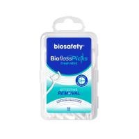 ราคา Biosafety ไหมขัดฟัน ชนิดด้าม (แบบกล่อง) กลิ่นเฟรชมินต์ ( 1 กล่อง 50 ชิ้น ) (48155866183)