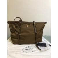 ราคา PRADA Tessuto Nylon Saffiano Tote Bag (738600431)
