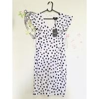 ราคา Dress DKNY สีขาวลายจุดดำ size 2 (8029601964)