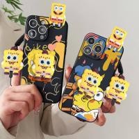 ราคา สําหรับ Samsung Galaxy J3 2017 J3 J7 J7 2015 J7 Core J7 2018 J5 J5 2015 Neo J4 J4 2018 J4 Plus น่ารักการ์ตูน SpongeBob เคสโทรศัพท์พร้อมขาตั้งตุ๊กตาและ Lanyard (45908736852)