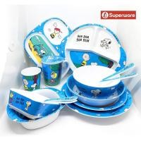 ราคา [1 ชิ้น] Snoopy BamBam จานชามเมลามีน ลายการ์ตูน สนู้ปปี้ ศรีไทยซุปเปอร์แวร์ Superware (24582314655)