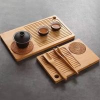 ราคา ถาดรองสำหรับชงชา ถาดเสิร์ฟน้ำชา ถาดไม้ไผ่กังฟู (19789665712)