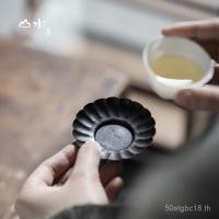 ราคา Yingyuexuan Retro ที่วางแก้วทองเหลืองกลีบเก่า Gilt Silver ที่วางชาถ้วยชา Kung Fu ชุดชาวรรณกรรมอุปกรณ์พิธีชงชา (52909372717)