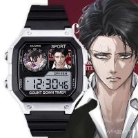 ราคา นาฬิกาอิเล็กทรอนิกส์ลายโจมตีไททัน กัปตันลีวาย แบบสองมิติ ออกแบบสำหรับนักเรียนและทนเหงื่อ (42779923848)