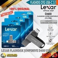 ราคา Lexar Flashdisk / Flash Disk JumpDrive DualDrive D400 OTG USB-C 3.1 32GB - 64GB - 128GB - 256GB - 256GB ของแท้ (49351800626)