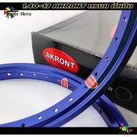 ราคา วงล้อทรงเอ ล้ออาก้อน AKRONT ทรงA สีน้ำเงิน 1.40 ขอบ17 วงล้ออลูมิเนียม งานแข็ง (850=ได้1คู่) ล้อทรงA (20089341424)