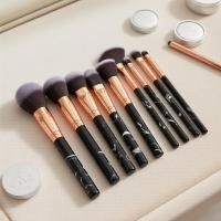 ราคา ชุดแปรงแต่งหน้าหินอ่อน 10 ชิ้น - แปรงรองพื้น แป้ง และเกลี่ยอายแชโดว์ (56810582494)