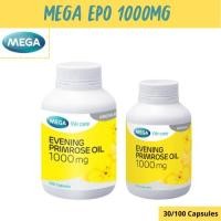 ราคา MEGA We care เมก้าวีแคร์ Evening primrose oil 1000 mg 30 / 100 's น้ำมันอีฟนิ่งพริมโรส 1000 มก. ผลิตภัณฑ์เสริมอาหาร (22838057139)