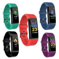 ราคา [จัดส่งที่รวดเร็ว] ID115 Smart Bracelet Fitness Heart Rate Tracker Monitor Band Wristband (17692508098)