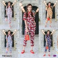 ราคา ชุดเซ็ท ลายดอก เสื้อคอจีน กางเกงขายาว 4 ส่วน สีกรม ขาว ฟ้า เหลือง แดง ใส่ตรุษจีนน่ารักๆเลยค่ะ CL5-288 TW14423 (9813649348)