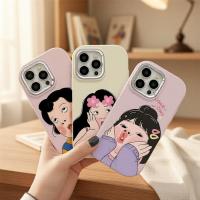 ราคา เคสเคลือบด้านสีลูกกวาดการ์ตูนเด็กผู้หญิงน่ารักสําหรับ iPhone 15 14 12 13 11 Pro Max 7 Plus 8 Plus XR XS Max X SE 2020 พร้อมเลนส์โลหะชุบทอง (47658418170)