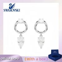 ราคา SWAROVSKI เครื่องประดับเงินแท้ ส925 (พร้อมกล่อง)สวารอฟสกี้ เมสเมรา ต่างหูทรงหยดน้ําผสมตัด สีขาว (47560729823)
