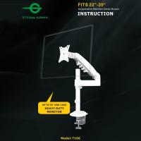 ราคา TITAN ARMY 22" - 35" < 12KG WHITE MONITOR DESK ARM (T100) (27402214709)