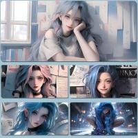 ราคา ♚-♚หนังสือพิมพ์ League of Legends Jinx แผ่นรองเมาส์ขนาดใหญ่พิเศษ (27550110456)