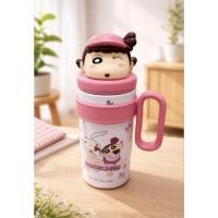 ราคา แก้วเนเน่จัง แก้วการ์ตูน Shinchan Mug แก้วน้ำฝาตัวการ์ตูน (53706908476)