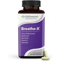 ราคา BreatheX โรคภูมิแพ้และไซนัสบรรเทาพอร์ต Sinuses & Nasal Discomfort NonDrowsy & FastActing Quercetin Bromelain Citrus Bioflavonoids Nettle Leaf & C 90 แคปซูล (52660612994)