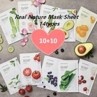 ราคา [Nature Republic] แผ่นมาส์ก Real Nature (10ea+10ea) (51202351689)