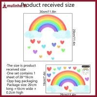 ราคา MULINHE Glow-in-the-dark Rainbow Cloud Love Wall Stier Glow-in-the-dark Living Room Stier Self-กาวตกแต่งผนังStier TH (45910408878)