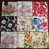 ราคา { cozy craft } กระดาษแนปกิ้น napkin เดคูพาจ decoupage คละลาย 30 แผ่น สำหรับเดคูพาจ napkin for decoupage (317080195)