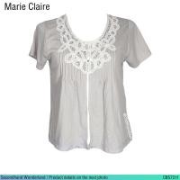 ราคา USED Marie Claire - Gray Lace Cardigan | เสื้อคาร์ดิแกนสีเทา สีขาว เสื้อคลุม ลูกไม้ ลายดอก แขนสั้น วินเทจ แท้ มือสอง (43079294887)