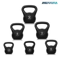 ราคา Merrira เคตเทิลเบล Kettlebell ลูกตุ้มยกน้ำหนัก สีดำ (แบบใหม่) น้ำหนัก 2 กก. - 14 กก. จับถนัดมือ (902778830)