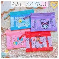ราคา * SG * V4 A4 Pouch (Little Twin Stars, Melody, Pompompurin, Badtz Maru, Kuromi Sanrio + Crayon Shinchan) (48252399813)