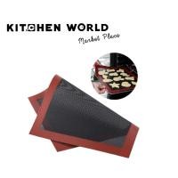 ราคา Silicone Crispy mat 30x40 cm. Black Color with Red Edge / แผ่นซิลิโคนรองอบ แผ่นรองอบ แผ่นรองอบมีรูระบาย (16898027959)