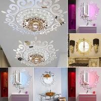 ราคา สติ๊กเกอร์กระจกอะคริลิค 3D Diy สําหรับติดตกแต่งผนังบ้าน (11244539206)