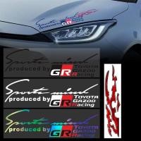 ราคา Gr Sport Car Light Eyebrow Decorative Sticker Toyota Car Hood Sticker สติ๊กเกอร์สะท้อนแสงตามอําเภอใจ (28460522685)