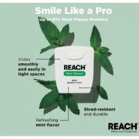 ราคา ไหมขัดฟัน Reach รสมิ้นท์ Mint Waxed Dental floss ความยาว 50 เมตร (17197673708)