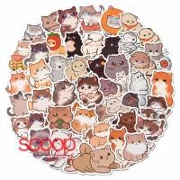 ราคา ว! อุปกรณ์เสริมสติกเกอร์ผสมแมวสุนัขแมวแมวลูกสุนัขภาพประกอบ50ชิ้น 76182200 (52610687737)