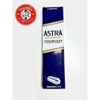 ราคา ASTRA ใบมีดโกนใบมีด2ด้าน สินค้าคุณภาพดี ของแท้ 1กล่องประกอบไปด้วย20ตลับ (ใน1ตลับมีใบมีด5ใบ) (5657687992)