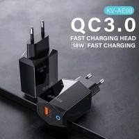 ราคา KIVEE เครื่องชาร์จ oppo samsung xiaomi head charger ชาร์จเร็ว 18w Wall Charger adapter Quick 3.0 รับประกันเดิม (26861883119)