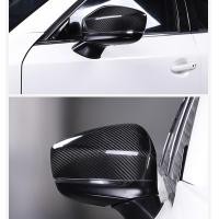 ราคา Mazda CX9 CX8 CX5 ด้านข้างกระจกประตูคาร์บอนไฟเบอร์เคลือบเงาสีดําอุปกรณ์ตกแต่งรถยนต์ภายนอก Garnish (22066840765)