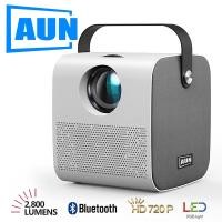 ราคา AUN young โปรเจคเตอร์ mini โฮมโปรเจคเตอร์ โปรแจ็คเตอร์ เครื่องฉาย projector 4k wifi android เครื่องฉายหนัง โปรเจคเตอร์ (10625357740)