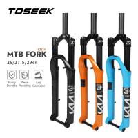 ราคา TOSEEK KN34-TZ Thru เพลาแมกนีเซียม MTB จักรยานส้อม 26/27.5/ 29er นิ้วจักรยานเสือภูเขา RL120 มม.Air Suspension ส้อม (48560932227)