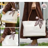 ราคา กระเป๋าถือ หรือสะพายข้าง ผ้าดิบสีพื้น แคนวาสหนา 14 oz หูหิ้วหนัง PU มีซิป ช่องกระเป๋า แผ่นรองก้น เพิ่มช่องจัดระเบียบได้ (23261514367)