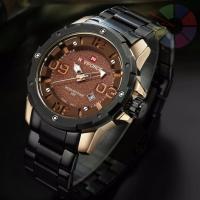 ราคา naviforce watch แท้ นาฬิกาข้อมือ สายแสตนเลสสีดำ รุ่น NF9078 ของแท้ กันน้ำได้ (293599872)