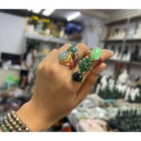 ราคา แหวนหยกเจไดต์ ตัวเรือนเงินแท้ เนื้อสวย Natural Jadeite Type A Lot7 (24945298707)