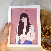 ราคา วาดรูปการ์ตูน+กรอบรูปส่งฟรี‼️ (5686271329)