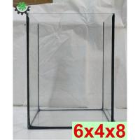 ราคา ตู้กระจกเลี้ยงปลา, โหลปลากัด 6×4×8 นิ้ว หนา3มิล, โหลแก้ว, ตู้ปลากัด, โหลเหลี่ยม, โหลปลา648 (3841493551)