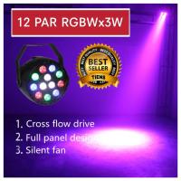 ราคา ไฟพาร์ ไฟดิสโก้ 12 LED PAR LED PARTY ไฟเธค 12 LED 5W Beam Stage Light with 8 DMX Channels (3233995581)