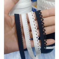 ราคา ลูกไม้ยางยืดสีขาวขนาด 1 cm.ตกแต่งขอบกางเกงใน.ตกแต่งสายเสื้อชั้นใน.น่ารักมากๆค่ะ(สั่งเกิน2ตัดยาว) (16798971845)