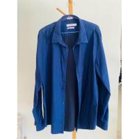 ราคา เสื้อเชิ้ตแบรนด์ Calvin Klein สีน้ำเงินเข้ม มือสอง (44476853705)