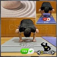 ราคา เสื่อออกกำลังกาย เสื่อโยคะ TPE กว้างพิเศษ 130 Cm หนา 8mm - Jumbo TPE Mat (25769892196)