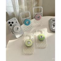 ราคา โปร่งใสโปร่งใสลายจุดเหมาะสําหรับ 17promax เคสโทรศัพท์แฟชั่น Creative 16promax เคสป้องกันน่ารักสร้างสรรค์เคสป้องกันอินเทรนด์ Niche Bracket (48060705079)