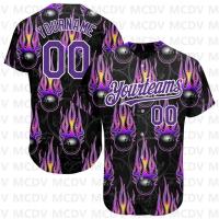 ราคา เสื้อเบสบอลสีขาว ม่วง และเทา ออกแบบลายลูกโบว์ลิ่ง (49158012490)