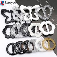 ราคา LACYESZB T Shirt Clips Scarf Ring Simple Heart Garment Accessories Clothes Clip Flower Garment buckle (56558423015)